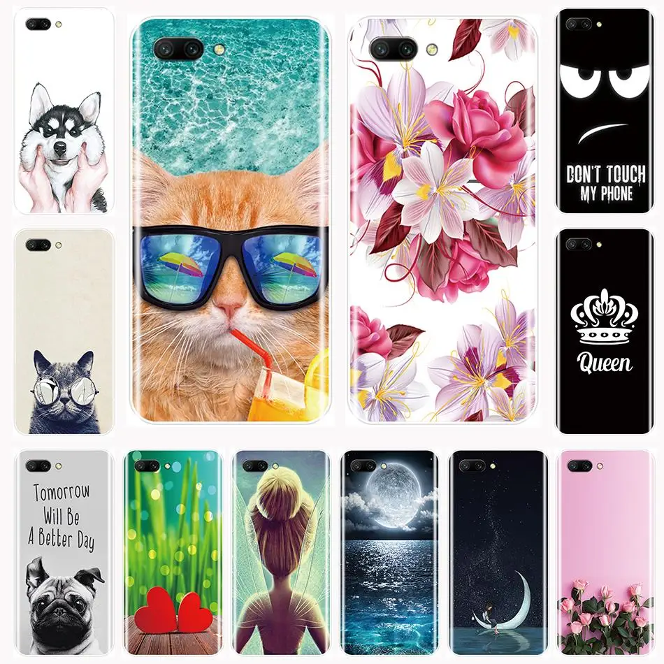 

For Huawei Honor 10 9 8 7 Lite Case Silicone Cute pattern painting Soft Cover For Huawei 8X MAX 7S 7X 7A 7C Pro Phone Case