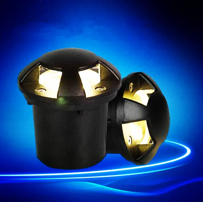 20pcs/lot High Power 6W Warm Natural Cold White LED Underground Light Waterproof IP68 3x2W LED outdoor lighting AC85-265V