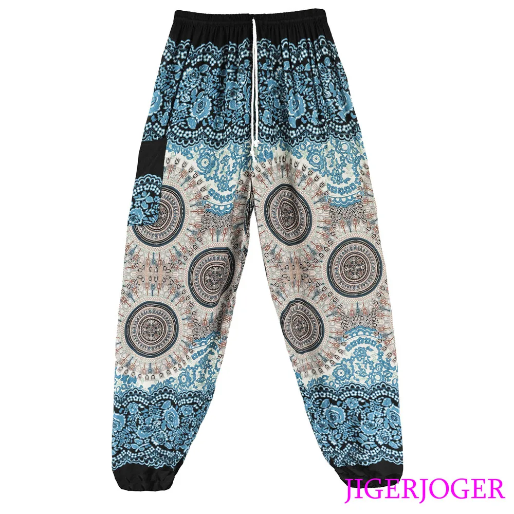 RSMP005 Strappy Pink Round Mandala loose harem pant yoga leggings (2)