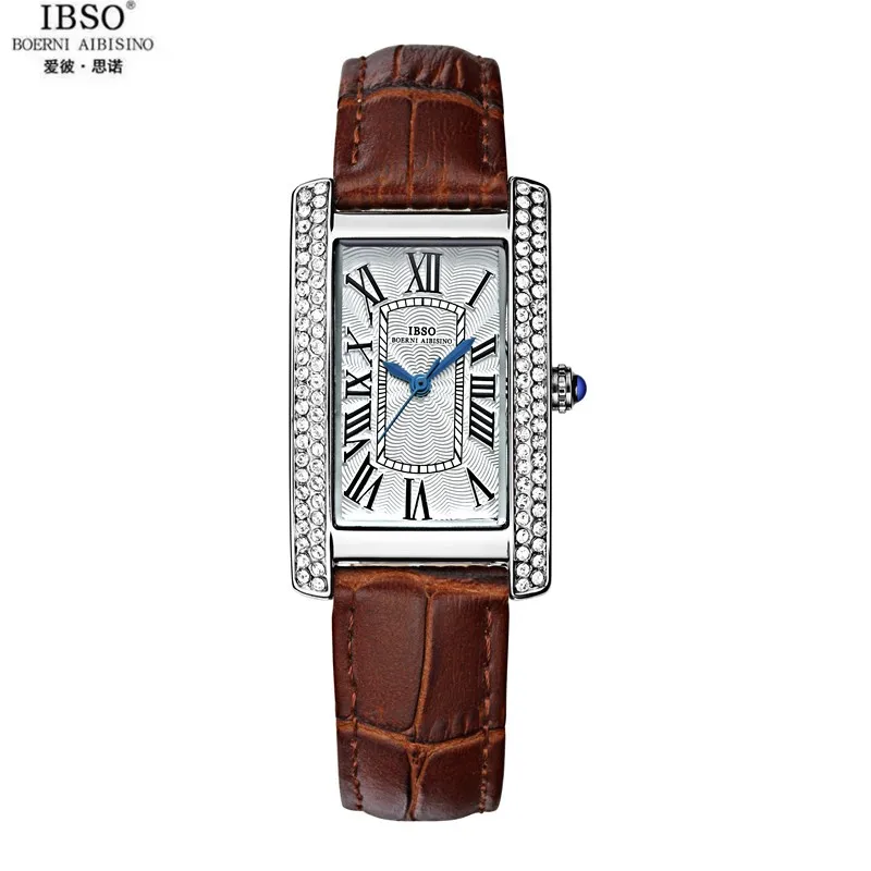 

2015 Selling Brand IBSO BOERNI AIBISINO Unisex Ultra Thin Round Dial Analog Wrist Watch with Waterproof & Leather Band 3866