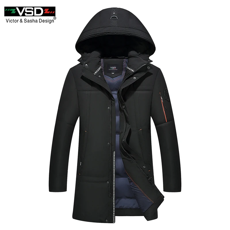 VSD новый 90% белая утка Пух качество красивый теплые длинные модные пальто зимняя