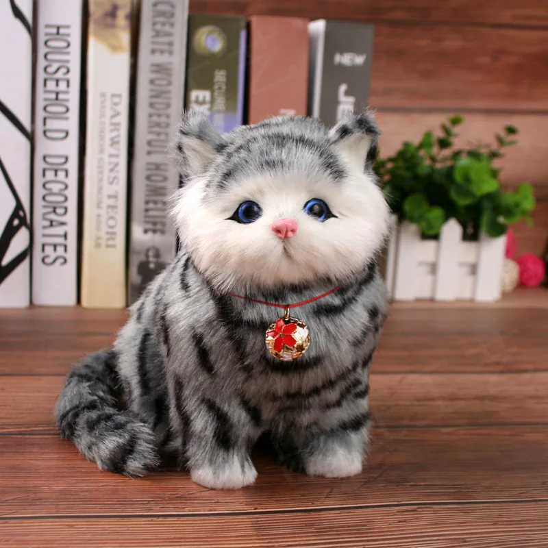 

Christmas Toys For Children Gift Electronic pet electric cat Brinquedos Interactive Robot Cat Can Meow meow plush toys