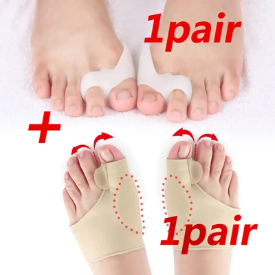 style 3 4 шт. сепаратор для большого пальца ноги Thumb профилактика бурсита корректор Hallux Valgus Splint Toe Уход для ног, разглаживание педикюр инструменты - Цвет: style 3