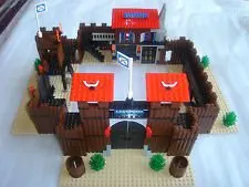 

The Idian Cowboy`s Castle Building Bricks Blocks Toys for Children Boys Game Model Gift Compatible with Lepins Model