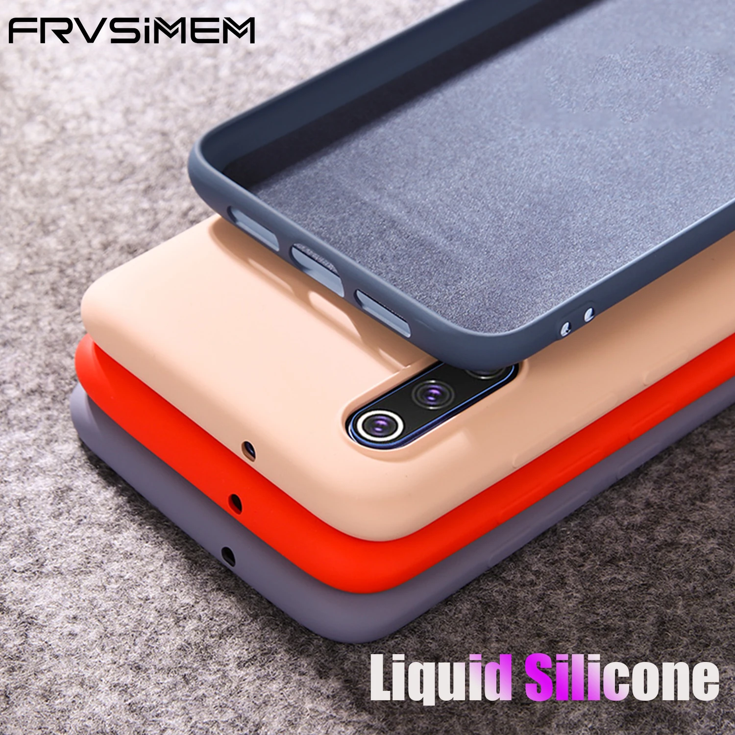 

Liquid Silicone Soft Case For Samsung Galaxy A10 A20 A30 A40 A50 A70 M10 M20 M30 Cover Original Liquid Silicone Rubber TPU Cases