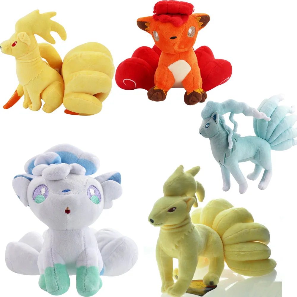 5 видов стилей Аниме льда алола Vulpix Ninetales мягкие игрушки детские плюшевые куклы