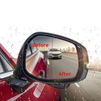 

2x Universal Waterproof Rearview Mirror Film Car Stickers Antifog Auto Dimming Sticker Rain-proof Vinyl Wrap Film Car-styling