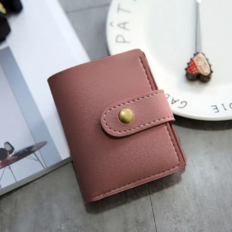 

2019 Women Retro Short Simple Two-fold Purse carteira Mini Coin Purse Card Holders Handbag Wallet women portefeuille femme