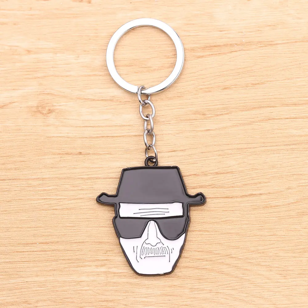 Breaking Bad Key Holder Walter White брелок ТВ кулон Ювелирное Украшение для мужчин Панк Мода дядюшка шляпа лицо брелок аксессуары