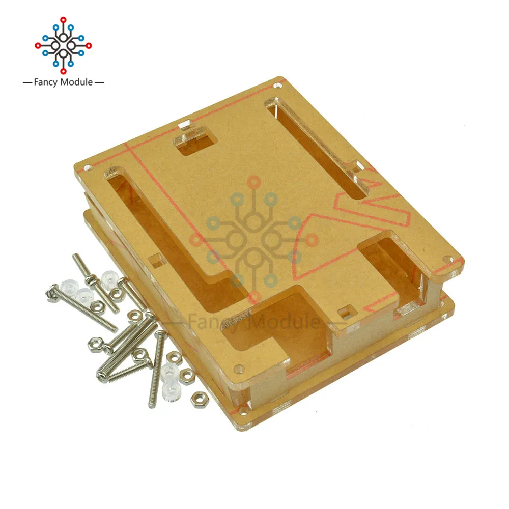 

One Set UNO R3 Shell Acrylic Clear Box Enclosure Transparent Case Shell For Arduino Uno R3 Board Module
