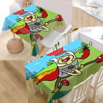 

Custom adventure time Tablecloth Square /Rectangular Tablecloth For Wedding Table Cloth Cover TV Covers Tea Tablecloth