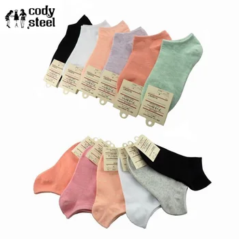 

Cody Steel Summer Woman Short Socks Fashion Solid Color Women Cotton Socks All-Match Socks For Female 5pairs/lot