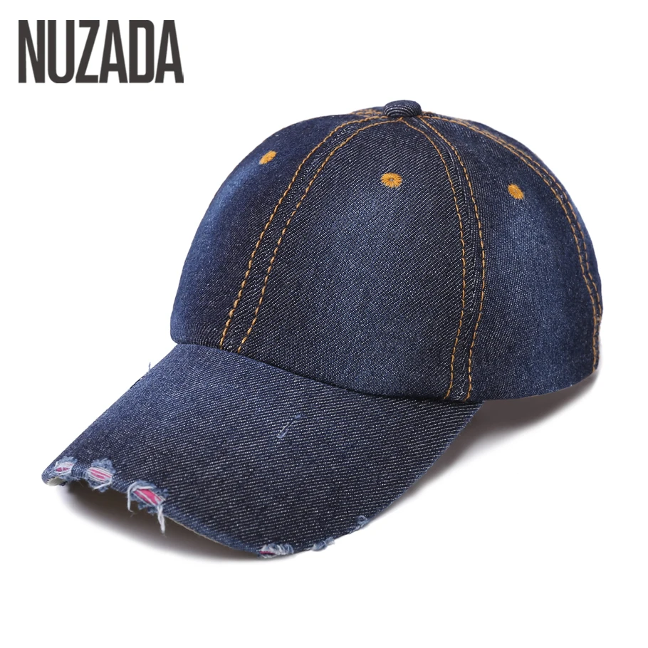 Бренд nuzada Snapback бейсбольная кепка для мужчин и женщин пара кости хип хоп Кепки из хлопка весна лето деним сплошной цвет мыть старые шляпы