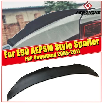 

PSM Style Car Styling FRP Unpainted Auto Trunk Rear Spoiler Lip Wing For BMW E90 325i 330i 335i 320d 325d Trunk Spoilers 2005-11