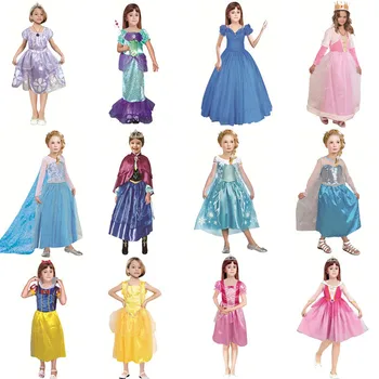 

Baby Girls Cosplay Costume Cinderella Cosplay Dress Christmas Halloween Costume Fantasia 2019 Snow Queen