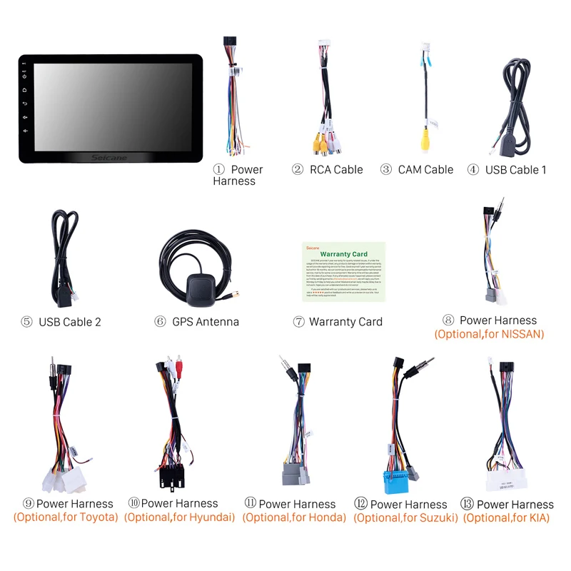 Seicane 8 inch 2Din Car Radio Universal Android 8.1 GPS Multimedia Unit Player For Nissan TOYOTA Ki