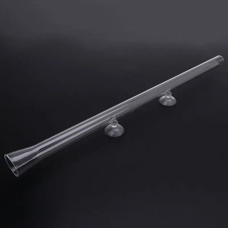 Aquarium Feeding Tube Shrimp Glass Feeder Suction Cup 3cm Thick Fish Tank Device Dish Clear Equipment 200/450mm Fish Feeders