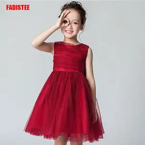 burgundy flower girl dress