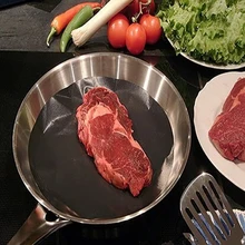 2 шт 24 см антипригарный коврик многоразовая сковорода для жарки лист для приготовления вок листы для выпечки круглый кухонный аксессуар для приготовления барбекю