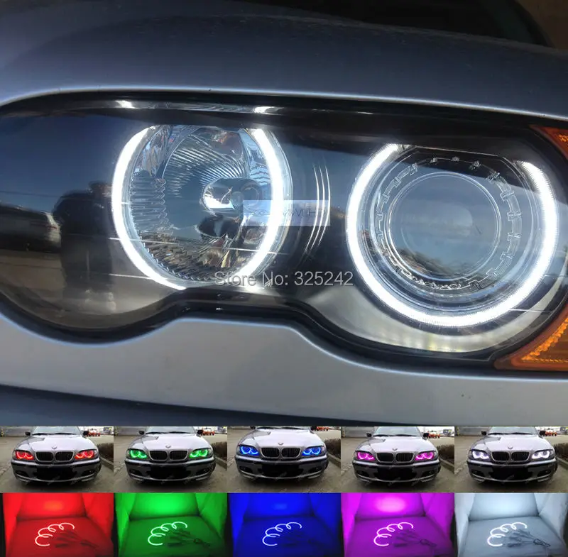 Для BMW E46 м3 с завода оборудованы HID Ксеноновые фары Мульти-Цвет Ультра яркий 7 цветов RGB из светодиодов Ангел глаза комплект Для BMW E46 м3 с завода оборудованы HID Ксеноновые фары Мульти-Цвет Ультра яркий 7 цветов RGB из светодиодов Ангел глаза комплект