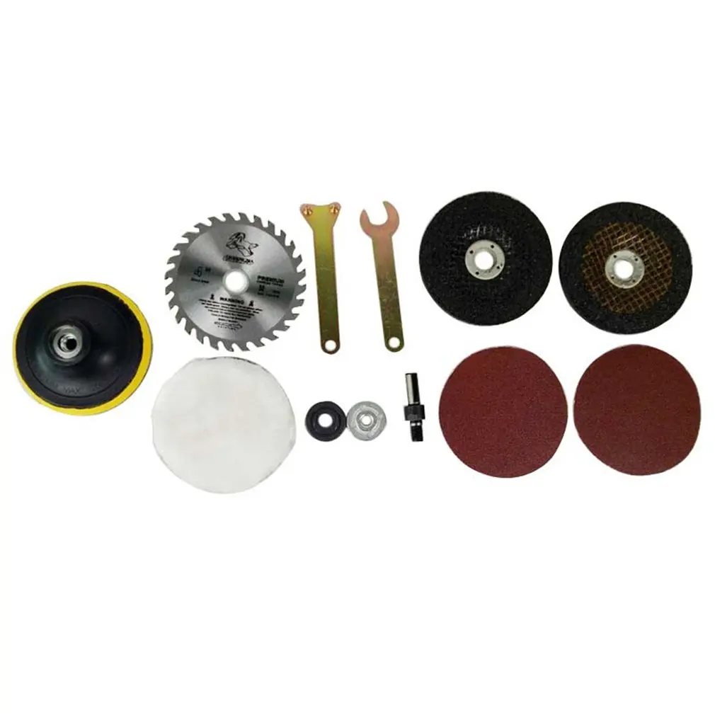

12PCS Electric Drill Fittings for Screw Shaft Viscose Disc Converter Rod Hand Drill Angle Mill Cutting and Grinding Set