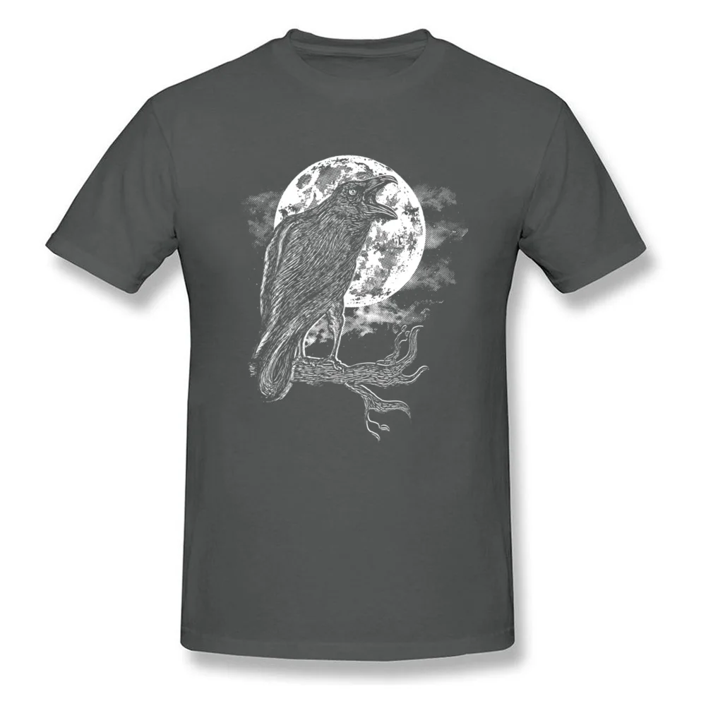 Design Night Caw Round Neck T-Shirt Summer Tops Shirts Short Sleeve for Men Prevalent 100% Cotton comfortable T-shirts Night Caw carbon