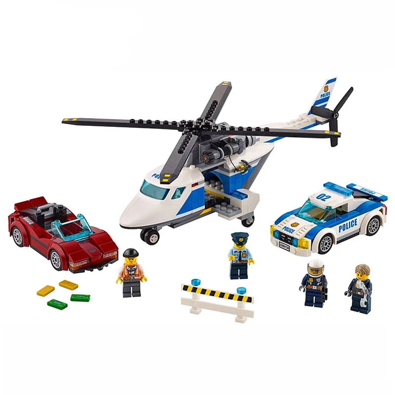 

Compatible LegoINGly City Series Police military SWAT The High-speed Chasing Helicopter Set children Blocks Bricks Toys 60138