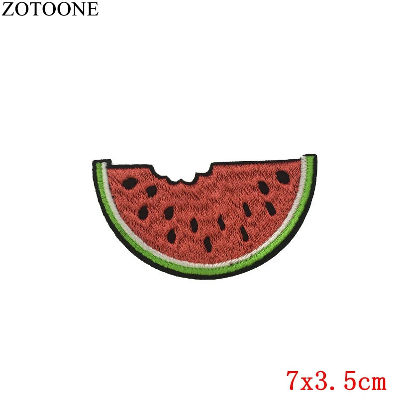 ZOTOONE DIY значок в виде фруктов искусственная кожа Симпатичные вышитые недорогие