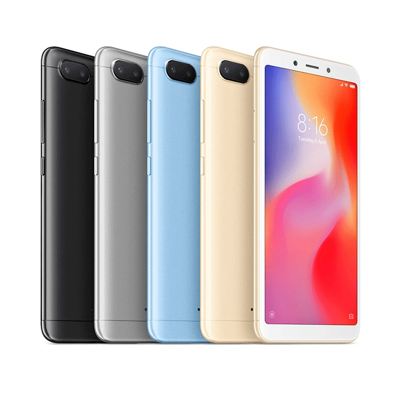 Глобальная версия Xiaomi Redmi 6 3GB 32GB 5 45 ''полный экран Helio P22 Восьмиядерный