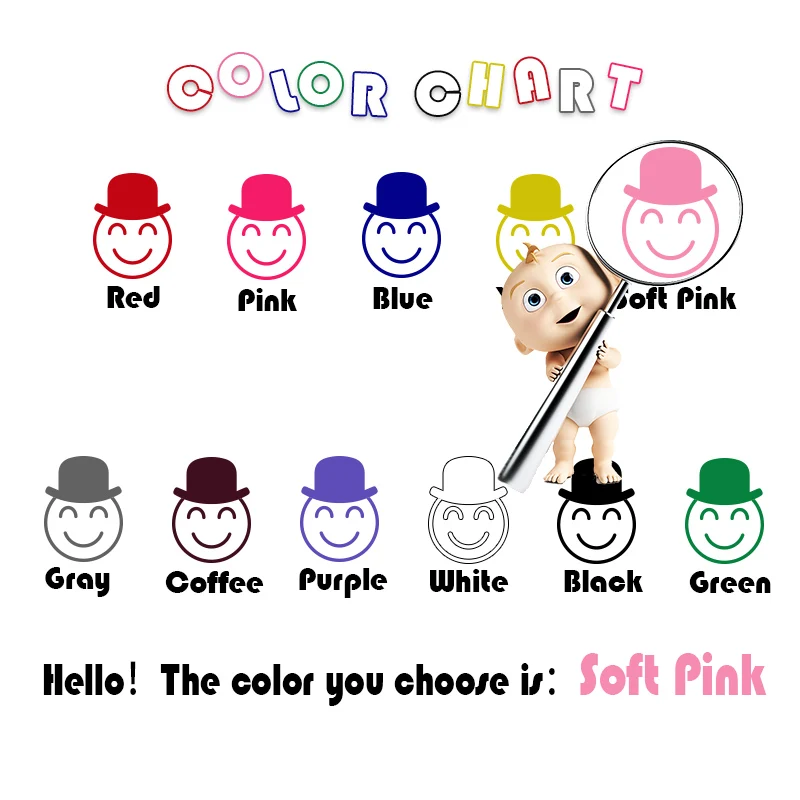 Милый лего пользовательское имя съемные художественные виниловые наклейки на стену для детской комнаты домашние вечерние обои для декора - Цвет: Soft Pink