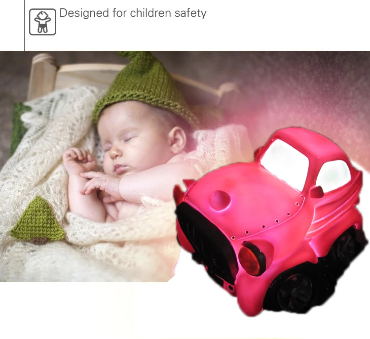 

Novelty Pink Cartom Car Night Light Childrens Bedroom Nursery Night Lamp Mini Cloud Light Emitting Children Room Decor