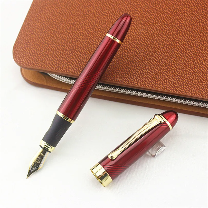 Jinhao X450 бренд металлическая авторучка школьные офисные канцелярские принадлежности класса люкс 1,0 мм/0,5 мм Перо Чернила для каллиграфии ручки подарок