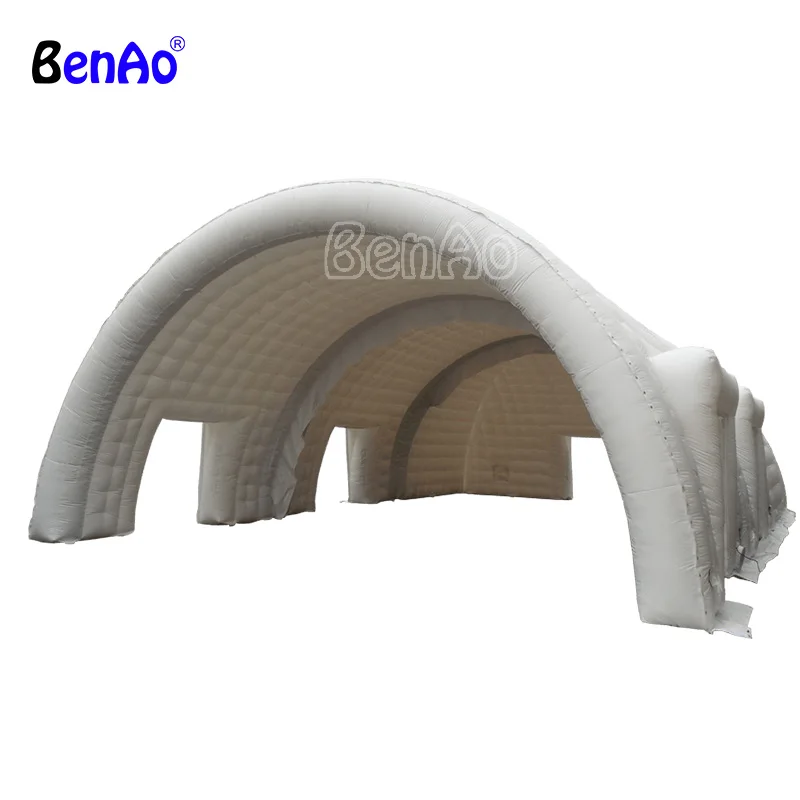 

T840 BenAo Free shipping PVC tarpaulin modular inflatable event marquee tent/ Big frame white inflatable modular tent for sale