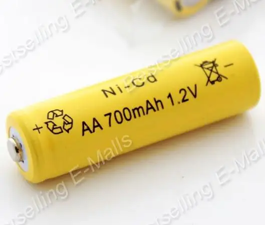 4pcs/lot AA Batteries nicd 1.2v Rechargeable Battery 1.2V Ni-Cd aa Baterias Bateria