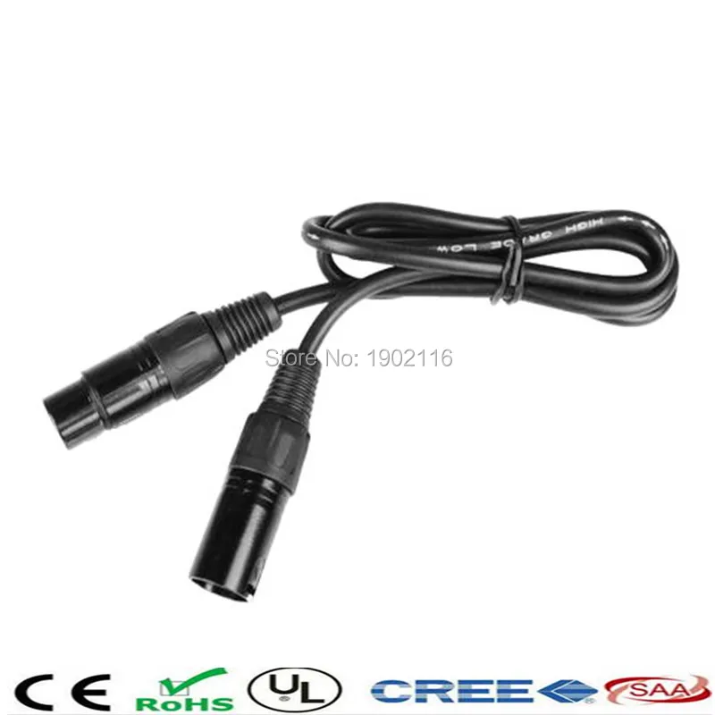 

2 meter length DMX Cable signal line three cable LED Par Light Moving Head Light dmx stage lighting dmx cables