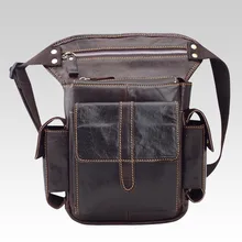 Мужской первый слой из воловьей кожи Geunine из натуральной кожи, поясная сумка, Хип бум, мотоциклетная сумка для верховой езды, сумка на плечо