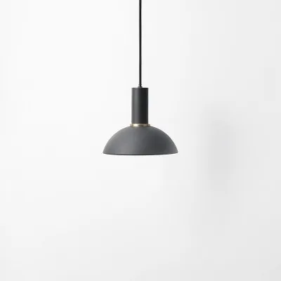 LukLoy, датский стиль, светодиодный подвесной светильник, металлический светодиодный подвесной светильник для спальни, кафе, подвесной светильник, студия, офисный салон, Ресторан - Цвет корпуса: B Black Short Round