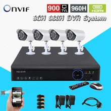 8ch font b CCTV b font System H 264 AHD L 960H realtime recording DVR recorder