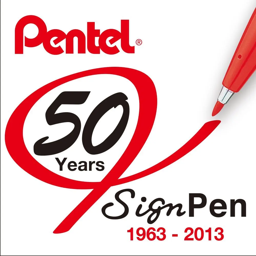 Pentel чернильное перо палка пористый Классическая приковывающая взгляд художественный маркер для белой доски волокна наконечником чернила на водной основе для рисования и письма