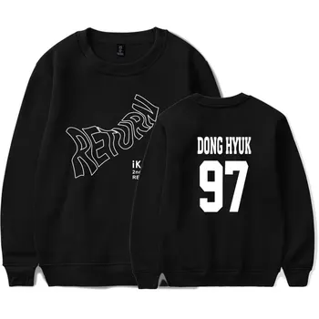 

Fan K-POP IKON Round Collar New Album Capless Sweatshirt Women Korea Popular Idol K-pop Unisex Closthes 4XL