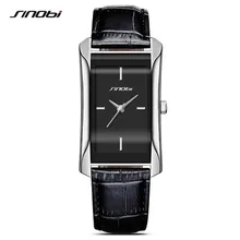SINOBI 2017 Popular Square Dial Women Dress Watches Charm Lady Leather Wristwatch Quartz Clock Reloj Mujer Lovers Girl Gift F37