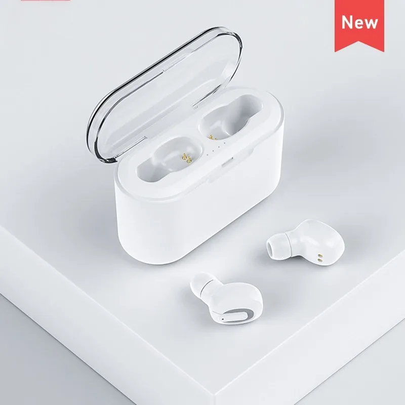 

New Mini Ture Wireless Bluetooth Headset Earbuds Stereo Earphone with Built-in HD Mic and Charging Case for iPhone xiaomi