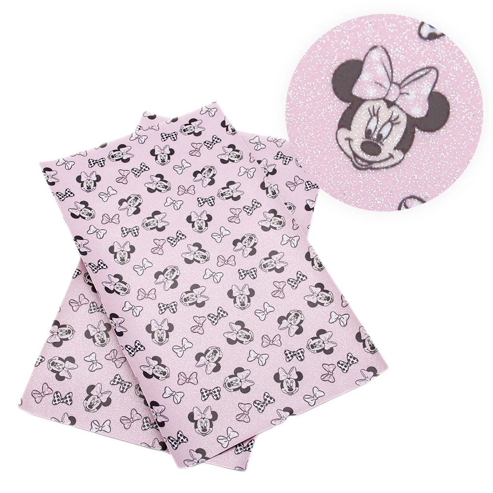 

20*34cm Smooth Glitter Animal Printed Faux Synthetic Leather,DIY handmade materials For Hair Bow Bags Phone Case,1Yc5968