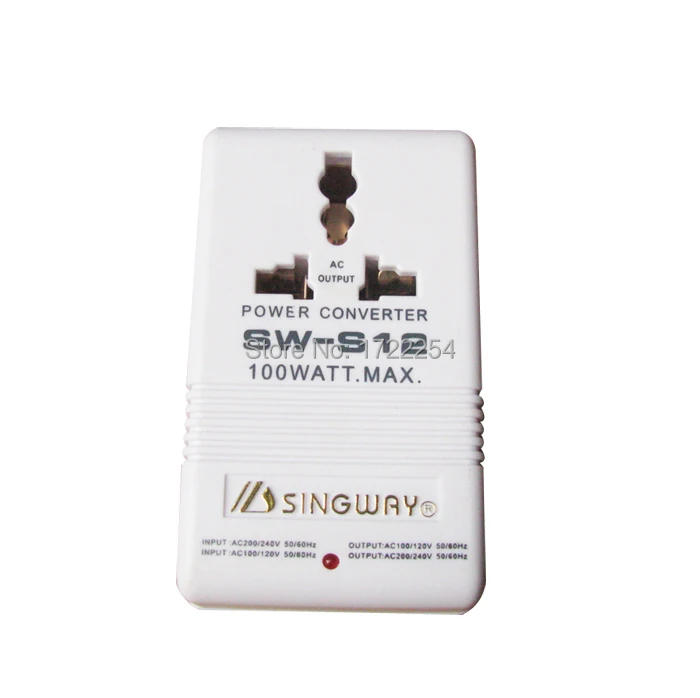 

FREE SHIPPING Star Granville 100W power transformer socket 220V-110V to SW-S12 converter at home and abroad