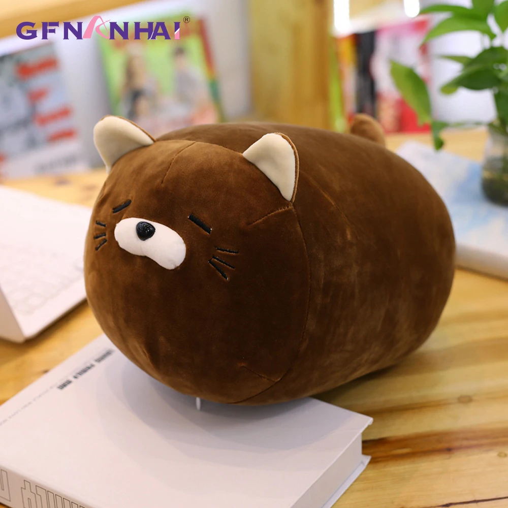 fat cat plush pillow