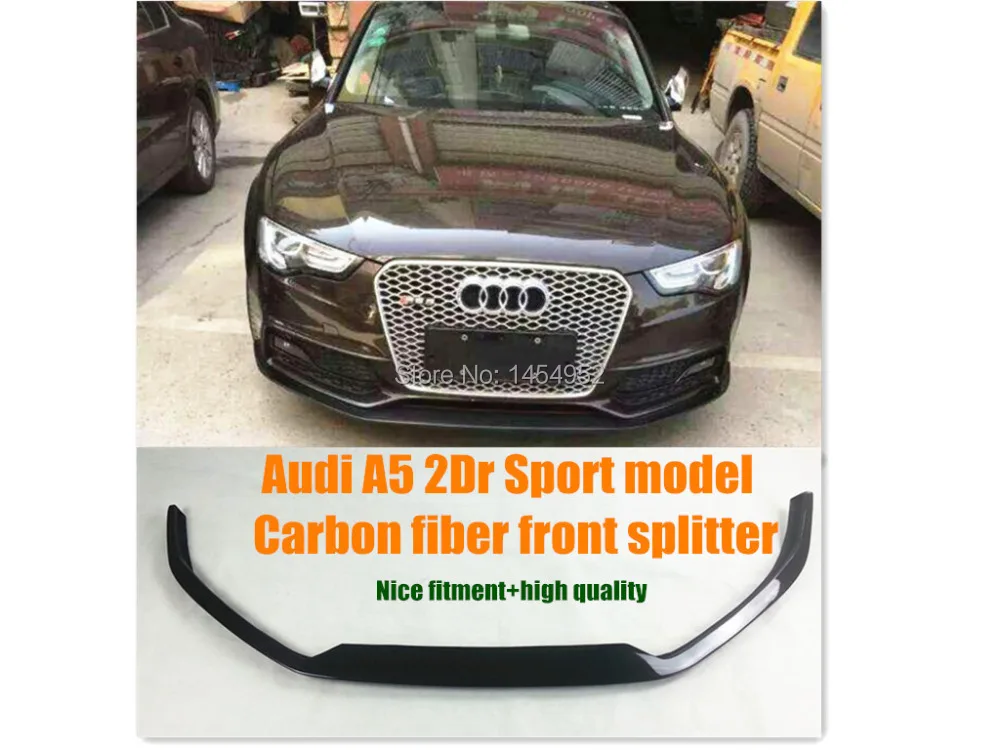 2013 CARBON FIBER FRONT SPLITTER LIP SPOILER FOR AUDI A5 2Dr S5 NICE