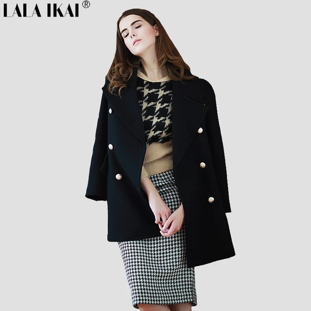 mujeres Chaquetas otoño Estilo marino turndown collar Europeo abrigo xRSEEqwI1