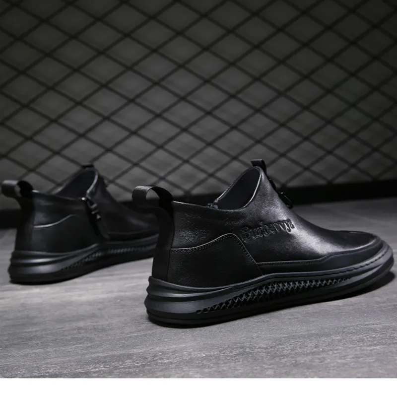 JINBEILEE The First Layer of Leather Walking Shoes Men's Leather Men's Shoes Chelsea Boots Knight Boots Men's Leather JINBEILEE The First Layer of Leather Walking Shoes Men's Leather Men's Shoes Chelsea Boots Knight Boots Men's Leather