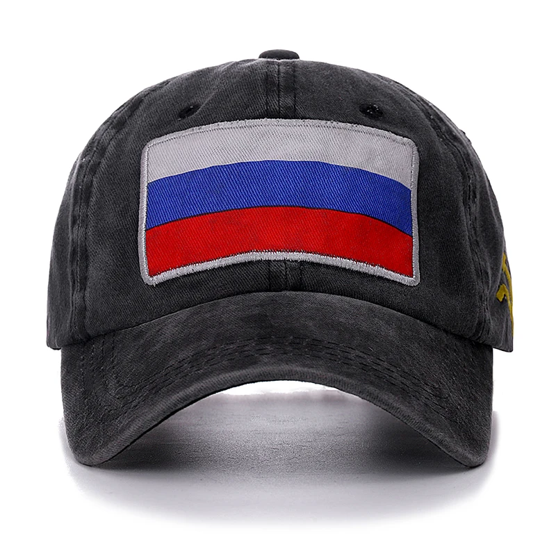 2019 جديد الربيع الصيف قبعة بيسبول الروسية العلم كاب عالية الجودة غسلها القطن Snapback قبعة رخيصة CCCP جاهزة كاب للرجال النساء