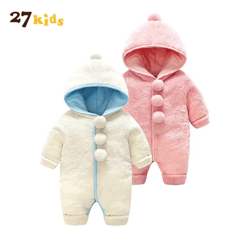 

27Kids Hooded Baby Rompers For Babies Long Sleeve Boys Girls Clothes Newborn Causal Clothing Jumpsuit Infant Costume Baby Outfit